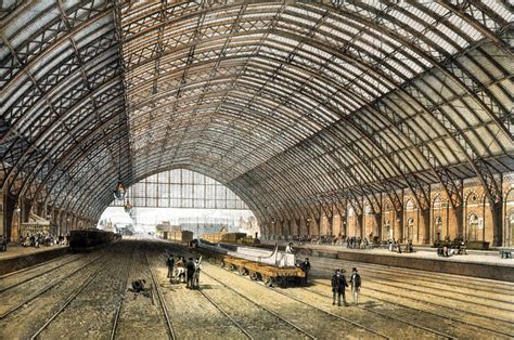 St Pancras Station, 1868 - Stock Image - V310/0125 - Science Photo Library