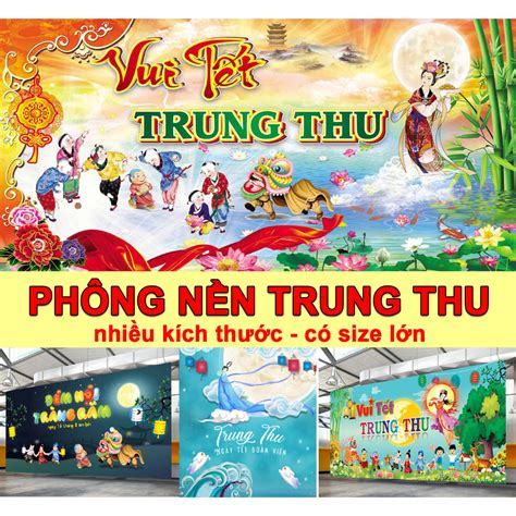 Phông nền Trung Thu 2023 - Tranh vải trung thu phông nền chụp ảnh trung thu - MixASale