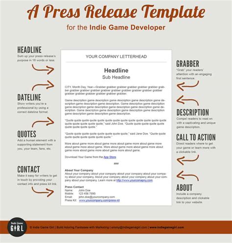 6 Press Release Templates - Excel PDF Formats