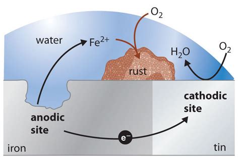 everyday chemistry - Accelerated Oxidation Of Iron When Coating Breaks - Chemistry Stack Exchange