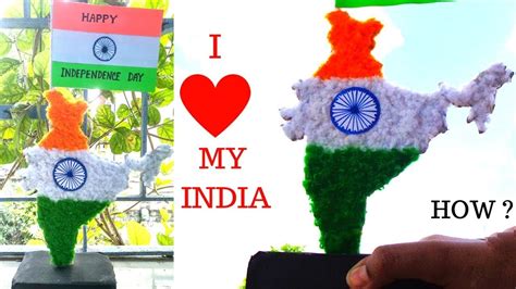 DIY craft: Independence Day decoration idea with wool, Indian Tricolour ...