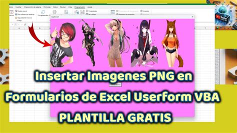 Insertar Imágenes PNG en Formularios de Excel Userform VBA