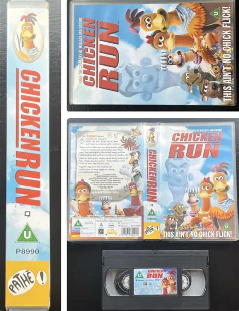 CHICKEN RUN - Dreamworks Aardman VHS VIDEO BIG BOX - Kids Children £5. ...