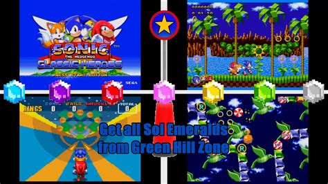 Sonic Classic Heroes - All Sol Emeralds | Green Hill Zone (Team Sonic) - YouTube