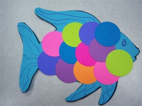 Blue! | Friendship crafts, Fish crafts preschool, Rainbow fish crafts