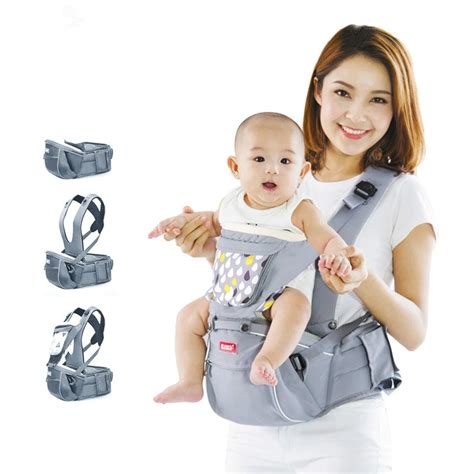 Baby Carrier Infant Toddler Front Facing Carrier Sling Kids Kangaroo Hipseat Breathable Infant ...