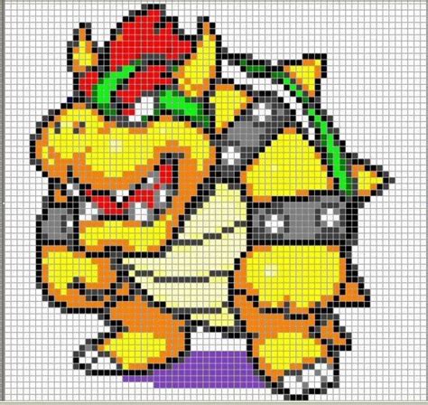 8-bits koopa | Punto de cruz, Punto de cruz patrones, Patrón de punto de cruz