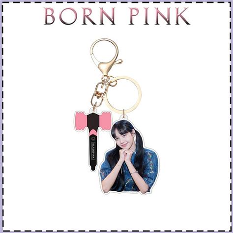 BLACKPINK Lightstick Photo Keychain