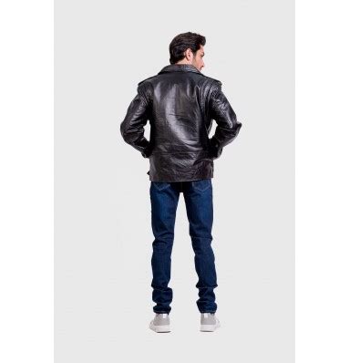 Richie Black Leather Biker Jacket | Alaskan Leather Company