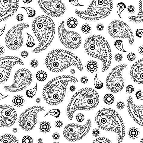 Seamless pattern with Paisley ornaments for bandana, kerchief, scarf 12741984 Vector Art at Vecteezy