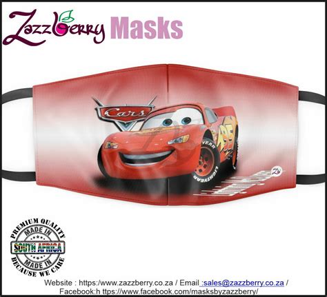 Lightning McQueen Face Mask