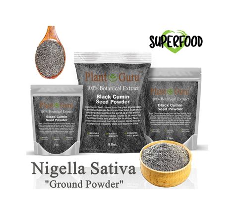 Ground Black Cumin Seed Powder NIGELLA SATIVA Whole Herb 100% - Etsy