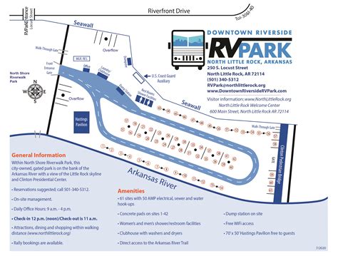 RV Park Map | Downtown Riverside RV Park