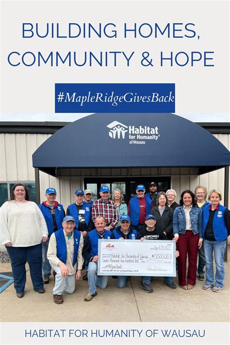 Gifts That Give Back 💙 | Wausau, Habitat for humanity, Building a house