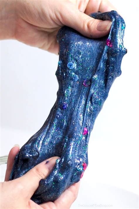 Glowing Galaxy Glitter Slime - Easy 3 Ingredient Recipe + Video!