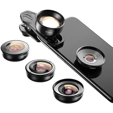 Apexel 4K HD Mobile Phone 5-in-1 Camera Lens Kit APL-HB5 B&H