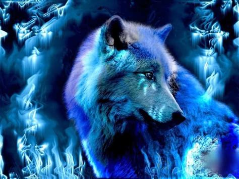 [100+] Blue Fire Wolf Wallpapers | Wallpapers.com