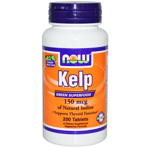 Kelp 150 mcg 200 Tablet - Now Foods - Online supplement store Australia ...