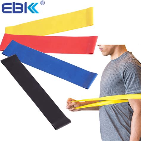 EBK Stretch Band Resistance Bands Loops for Exercise & Fitness for legs, arms, back, ankles ...