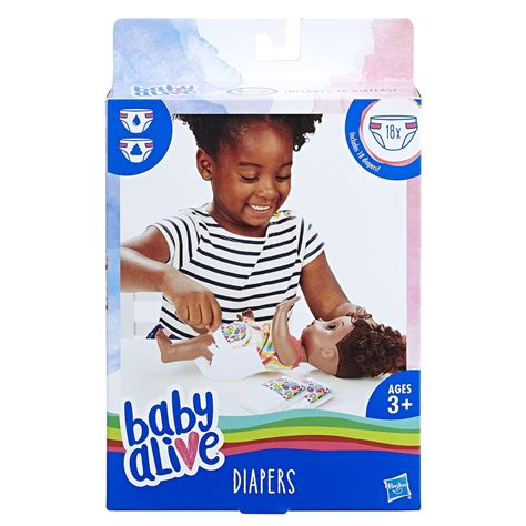 Baby Alive Doll Diapers Refill Pack, Includes an 18 pack of Diapers, Ages 3 and Up - Walmart.com