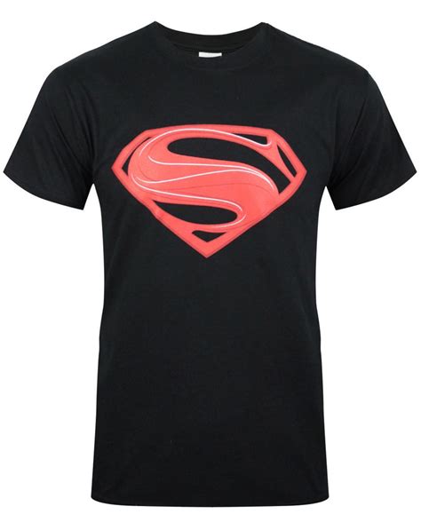 Superman Man of Steel Red Logo Men's T-Shirt — Vanilla Underground