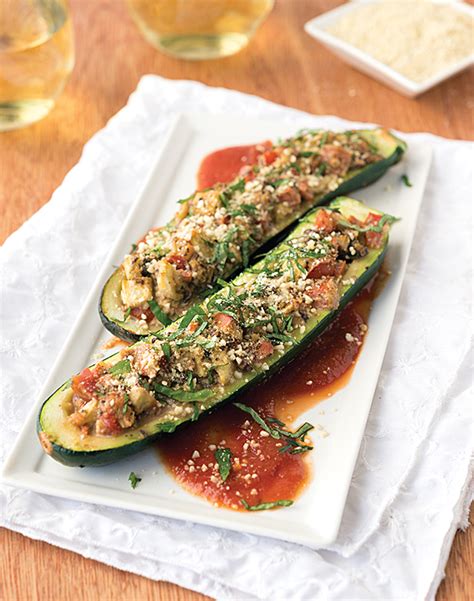 Mushroom-Stuffed Zucchini | Vegan Heritage Press