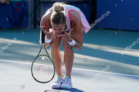 Aryna Sabalenka Belarus Reacts During Match Editorial Stock Photo ...