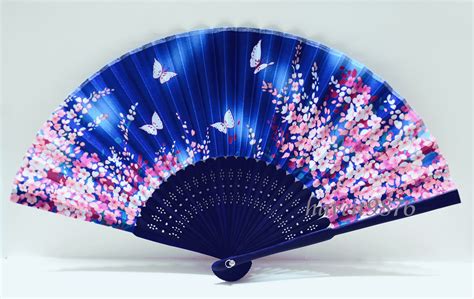 Silk Japanese Hand fan (Light blue) Folding fan Yukata accessory Wedding #54 | Hand fans, Light ...