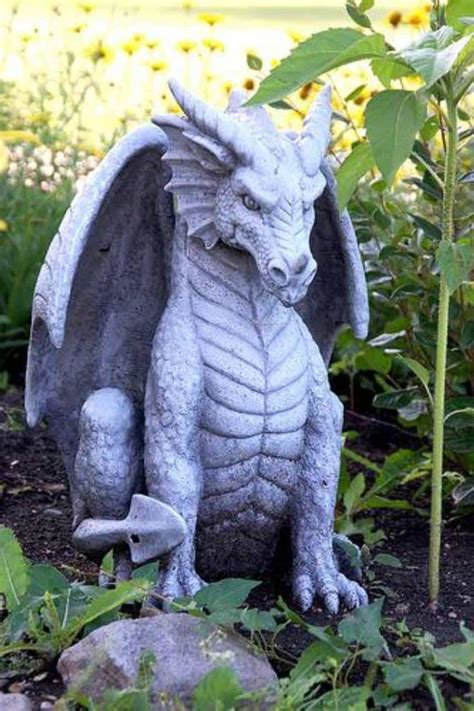 Pin by johnsonarthutht on wooden Decor | Dragon garden, Dragon sculpture, Garden statues