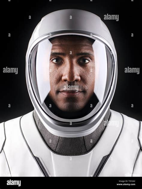 SpaceX astronaut Victor Glover poses in the new SpaceX Crew Flight Test spacesuit November 7 ...