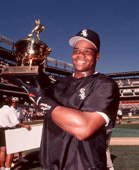 Frank Thomas after winning the 1995 Home Run Derby