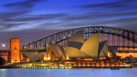 night, Bridges, Opera, House, Australia, Harbor, Sydney, Opera, House Wallpapers HD / Desktop ...