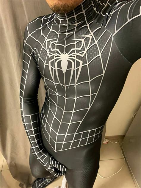 Real Black Spiderman Costume