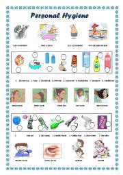 Personal Hygiene - ESL worksheet by pinarcetinel82