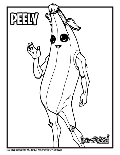 Agent Peely Fortnite Coloring Pages Peely Coloring Pages Coloring | Hot Sex Picture