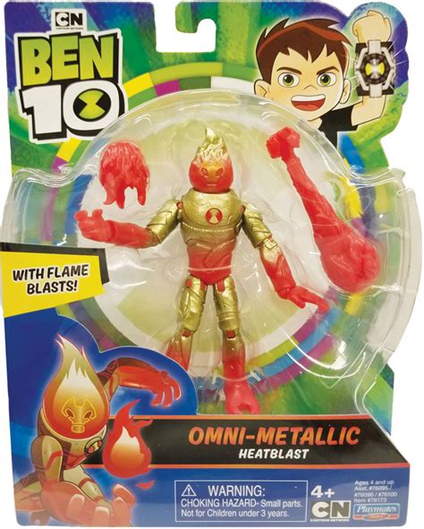 Ben 10 Action Figures Metallic Theme - Heatblast Wholesale