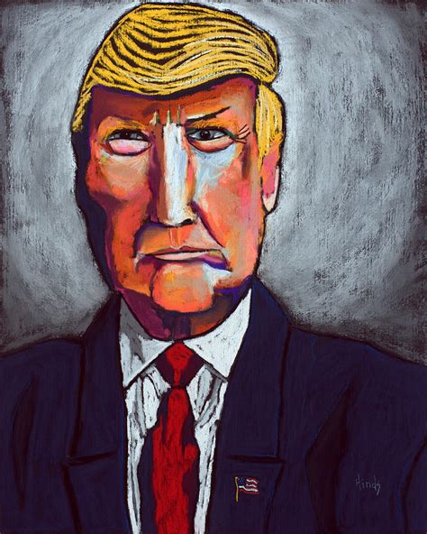 Donald Trump Portrait Painting by David Hinds