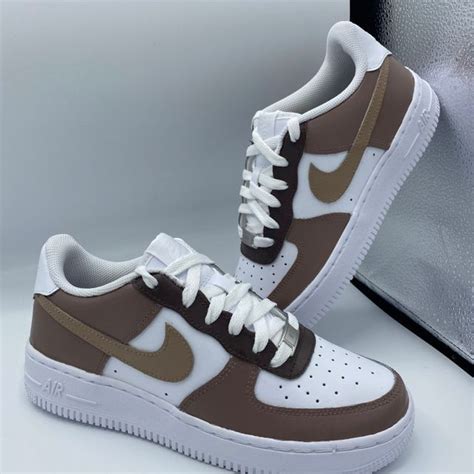 Coffee AF1 Customs (Brown) Air Force 1 | THE CUSTOM MOVEMENT | All nike shoes, Swag shoes, Cute ...