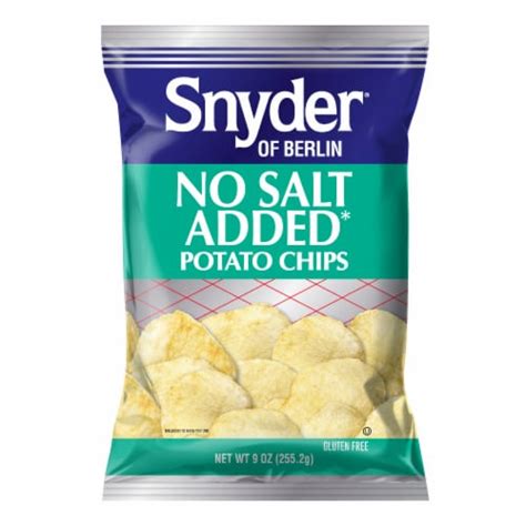 Snyder of Berlin No Salt Chips, 9 oz - Smith’s Food and Drug