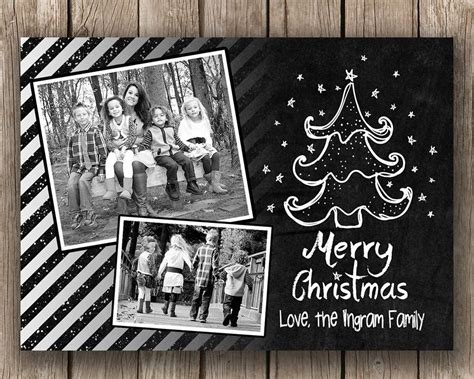 Merry Christmas Photo Card | Etsy