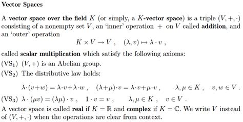 linear algebra - Verification of basic vector space properties, and perspective on vector spaces ...