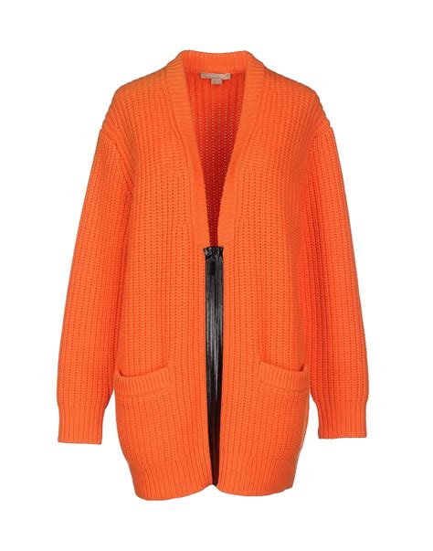 Michael kors Cardigan in Orange | Lyst