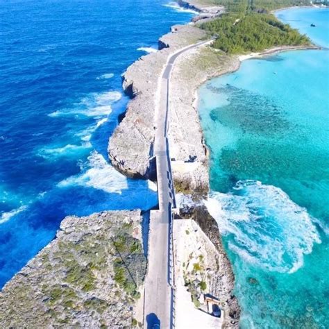 Bahamas on Instagram: “The Glass Window Bridge on Eleuthera island where you can see the cool ...