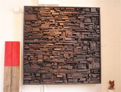 wood sculpture for walls | ... company s wooden block sculptures this one was created from about ...