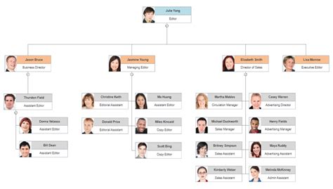 Hierarchy Chart Software - Make Hierarchy Charts with Free Templates