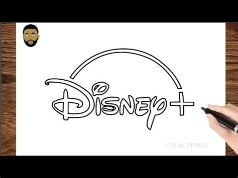 How To Draw Disney + logo step by step - YouTube