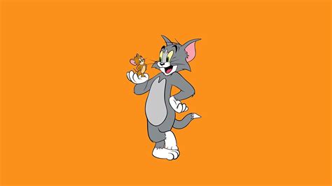 Tom & Jerry Wallpaper 4K, Cartoon, 5K, White background