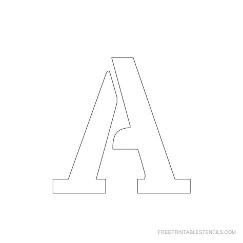 Printable 2 Inch Letter Stencil A | Letter stencils to print, Letter ...