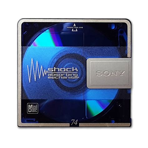 Sony MiniDisc Shock blue 74 minutes - Retro Style Media