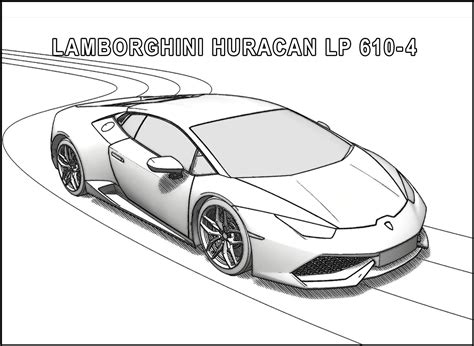 Lamborghini Coloring Page Printable